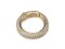 19mm 18k Gold Plated Micro Pave Cubic Zirconia Spring Ring Clasp
